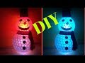 DIY/ MUÑECO DE NIEVE CON VASOS PLASTICOS  ⛄ MANUALIDADES PARA NAVIDAD