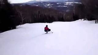 Copy of Dave Watson making short easy mono-ski turns