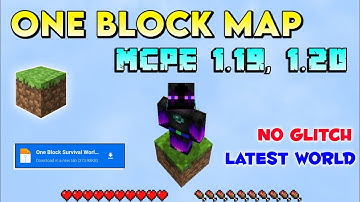 How To Download ONE BLOCK In Minecraft Pe 1.19 | One Block Map For Mcpe 1.19