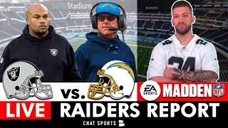 Raiders vs. Chargers Madden Simulation LIVE   Las Vegas Raiders Schedule Breakdown & Discussion