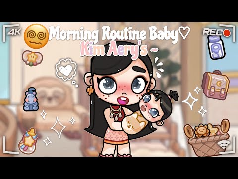 DRAMA AVATAR WORLD | MORNING ROUTINE WITH BABY KIM AERY'S | MINI BACKSTORY KENTWORTH |