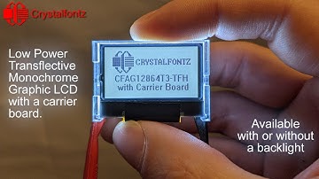 Small 🔬  Low-Power Transflective 🌞 Monochrome Graphic LCD 🖥 with a Breakout Board