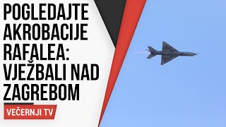 Pogledajte akrobacije Rafalea: Vježbali nad Zagrebom, građani snimili njihov let