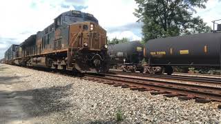 Short CSX I038 Double Stack Train NB