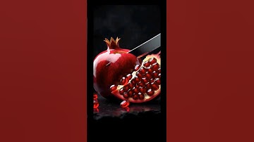 Glass Pomegranate Cutting | Ruby Seeds ASMR 8K Realism 🍷✨