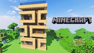 Beautiful three-story house in the MINECRAFT How to Build a House in MINECRAFT