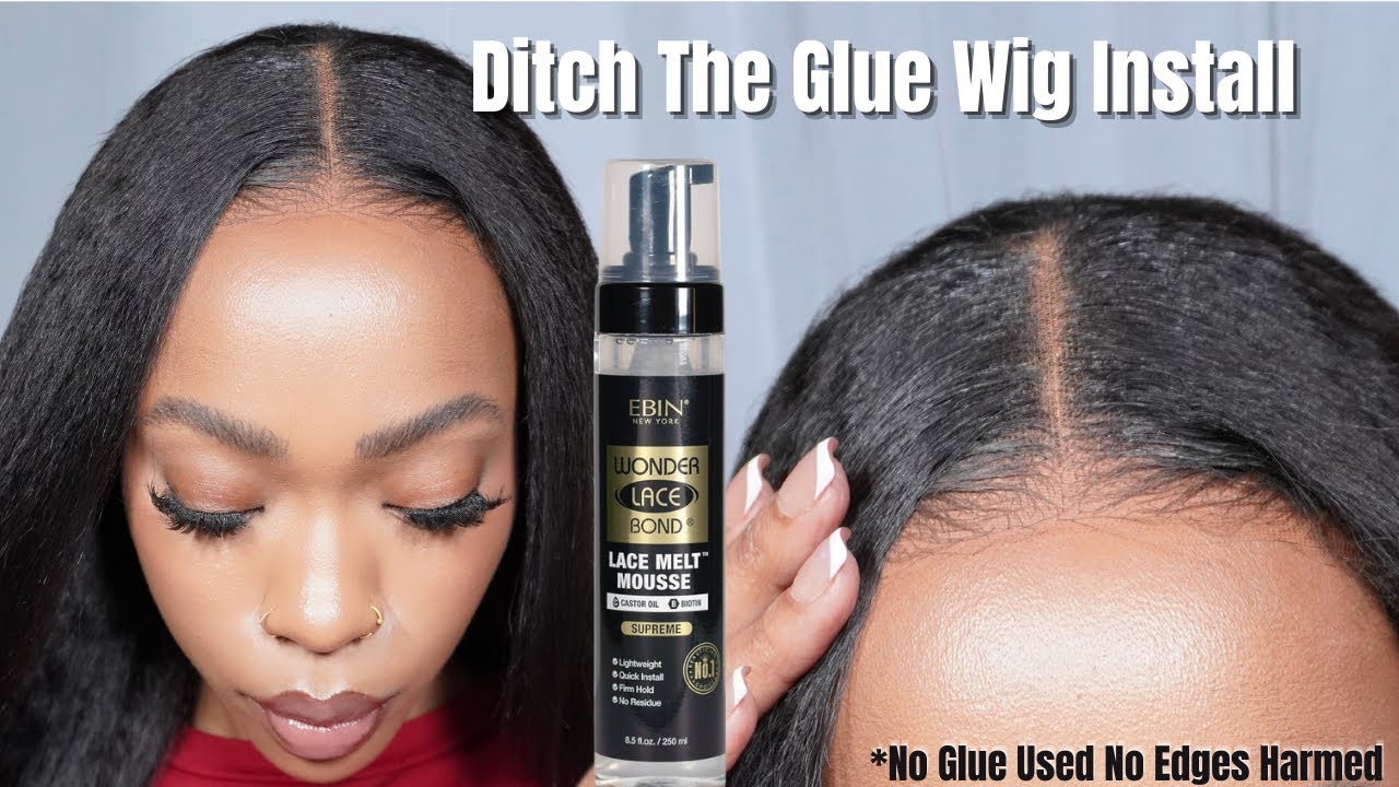 GLUELESS WIG INSTALL Extreme Melt NO GLUE! Easy & Beginner Friendly Wig Install KeeseesWorld
