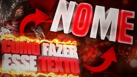 COMO FAZER TEXTO 3D AVANÇADO GAMER PELO CELULAR ANDROID PS TOUCH