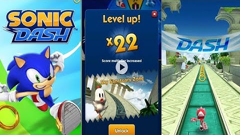 sonic dash game:new sky sanctuary zone tech wice game 2021
