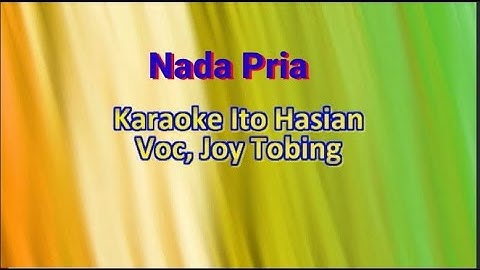 Karaoke Ito Hasian - Nada Pria - Joy Tobing