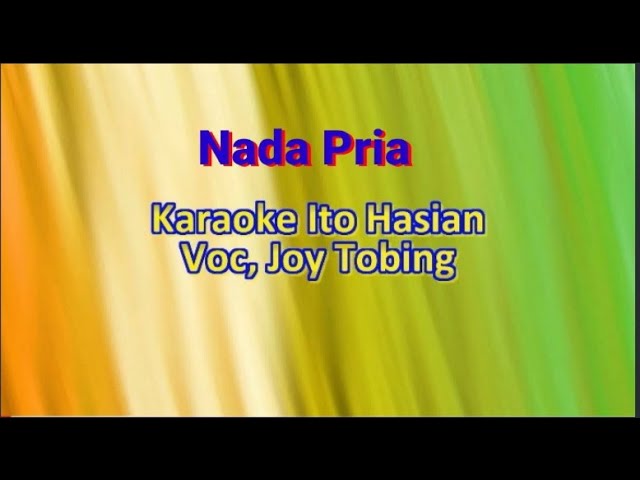 Karaoke Ito Hasian - Nada Pria - Joy Tobing class=