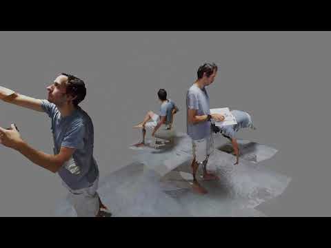 Realtime volumetric videos from 4 Kinect Azure in Unity