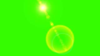 Little  Lens Flare 2 Green Screen ANIMATION  FREE FOOTAGE HD