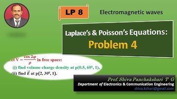 Problem 4: Laplace & Poisson Equations | Shiva Panchakshari T G | Electromagnetics | Field Theory