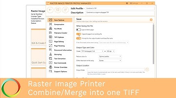 Combine and Merge Multiple Files into One TIFF | Raster Image Printer 12 | PEERNET