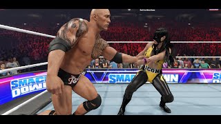 Wwe Live Match - The Rock Vs. Queen Paige Wwe Raw Match