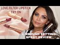 NEW CHARLOTTE TILBURY SETTING SPRAY & LOVE FILTER LIPSTICKS REVIEW