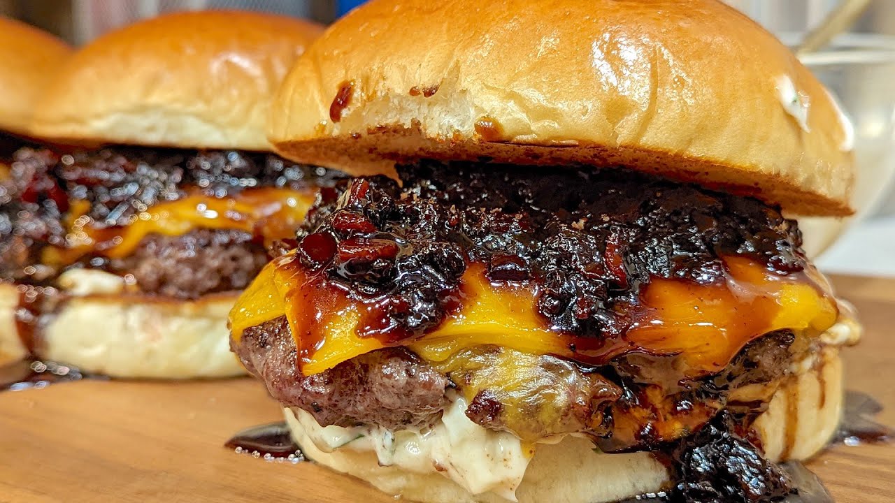 How to Make Bacon Jam Cheeseburgers with Herb Aioli