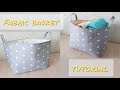 DIY fabric basket / How to make bag for home / Как сшить корзину для белья из ткани