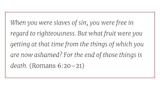 Solid Joys (April 10): What Is Well-Placed Shame? // Devotional by John Piper