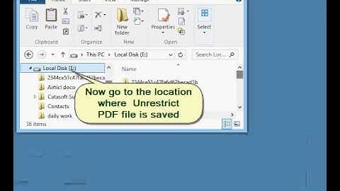 SoftSpire PDF Security Removal to remove restrictions from PDF file