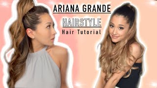 Ariana Grande Hair Tutorial - Half Pony Tail Hairstyle