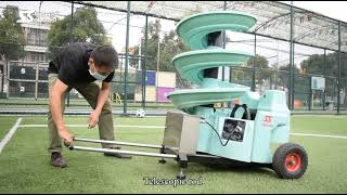 S6526 Automatic Soccer Ball Launcher Machine , AC 100V Football Toss Machine