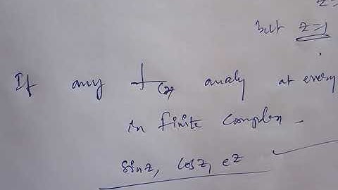 Analytic function and Entire function-7