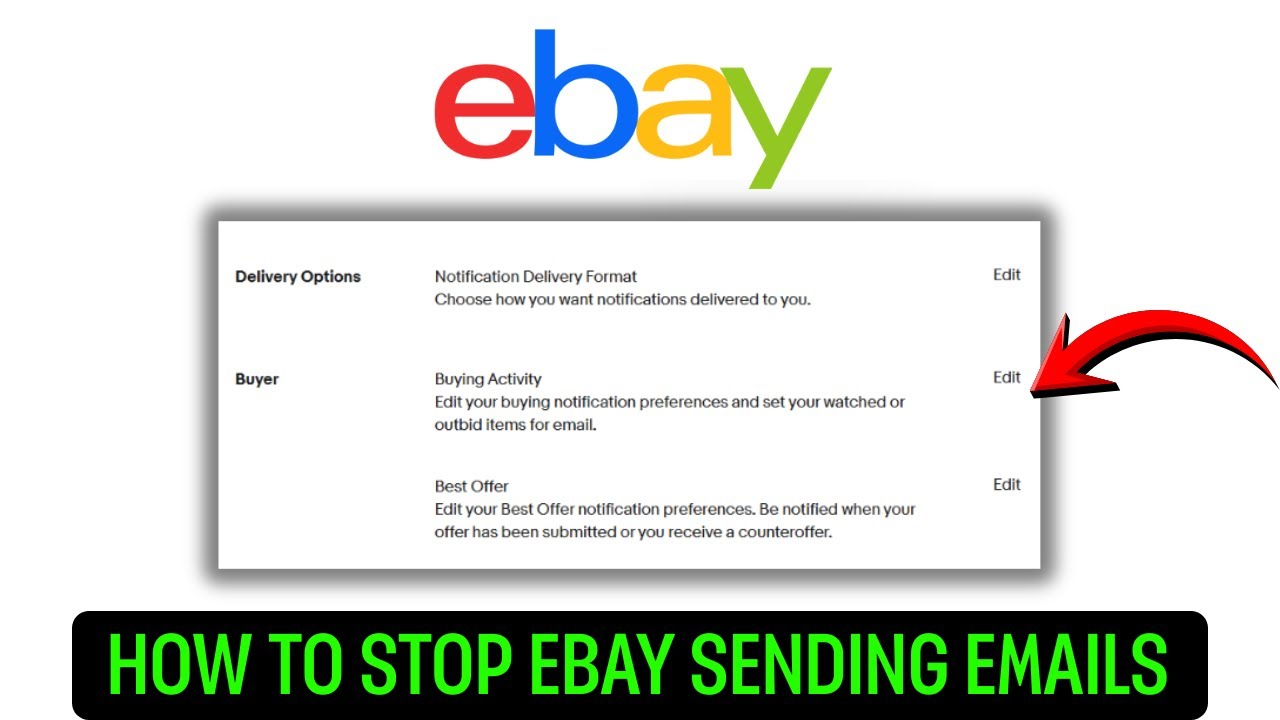 How To Stop Ebay Sending Emails (2025) STEP BY STEP - YouTube