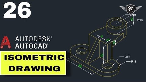 Autocad Isometric Drawing 26 | AutoCAD tutorial for beginners #akd #autocad #design