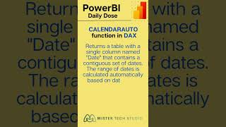 calendarauto function in dax | dax in powerbi | #powerbi #daxfunctions #powerbishorts