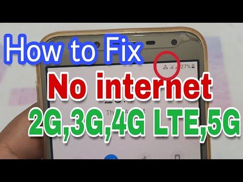 How to fix No internet 2G,3G,4G,5G, Problem
