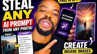 Steal the extra AI Prompt From any Photo free. Create INSANE Images in Seconds  #AI #PromptHack #fyp