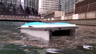 ‘Robot shark’ eats plastic rubbish in the River Thames