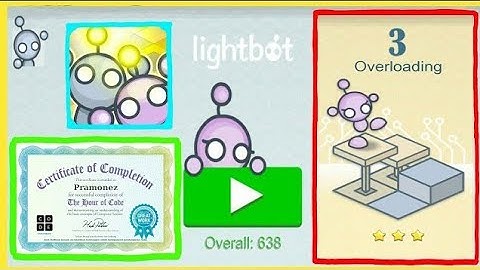 Lightbot Programming Puzzles - OVERLOADING Level 9