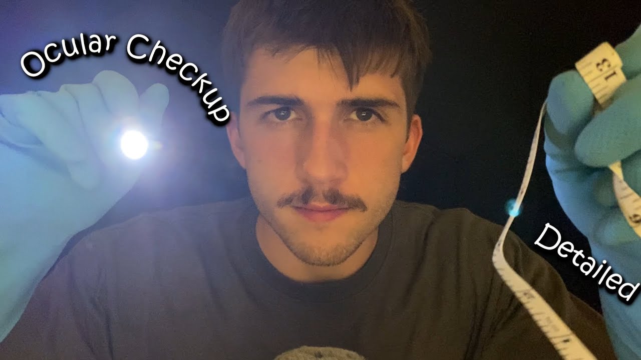 ASMR Ocular Checkup with LIGHT TRIGGERS to help you sleep, relax