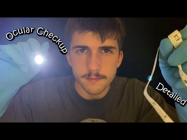 ASMR Ocular Checkup with LIGHT TRIGGERS to help you sleep, relax