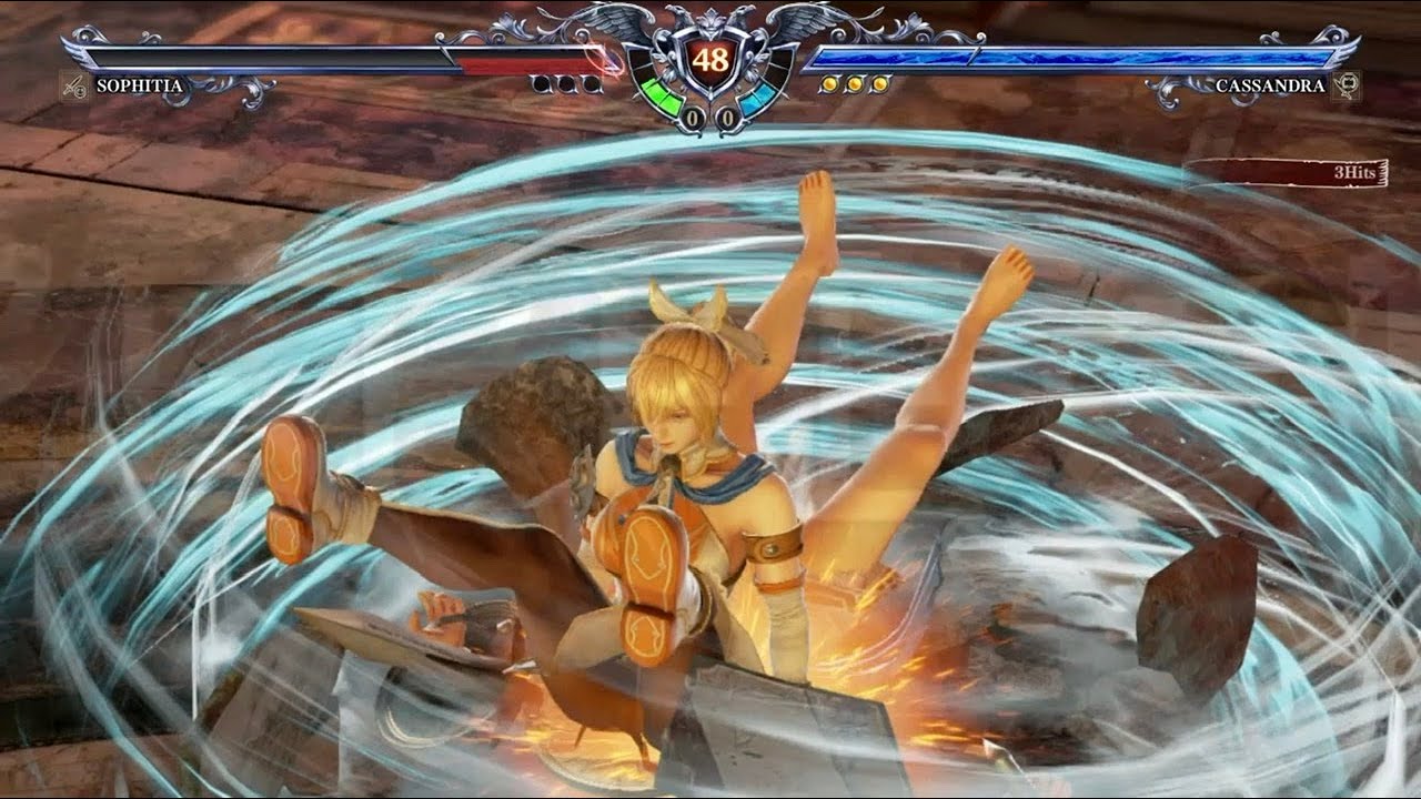 【リョナ】ソウルキャリバー6 ソフィーティア vs カサンドラ【完全敗北】