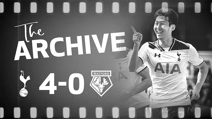 THE ARCHIVE | Spurs 4-0 Watford | Heung-Min Son double at White Hart Lane