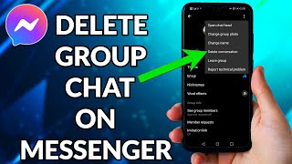 How To Delete Group Chat On Messenger