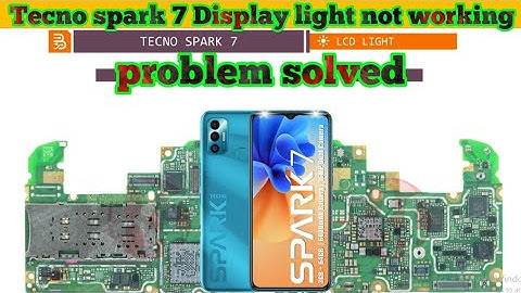 Tecno spark 7 Display light not working problem solution|#thesoilboy
