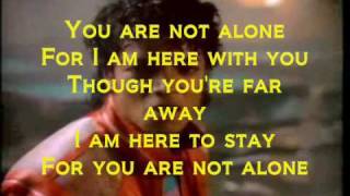 Michael Jackson You Are Not Alone Lyrics