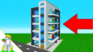 Minecraft Tutorial: How To Make A Modern Apartment Building "2019 City Tutorial"