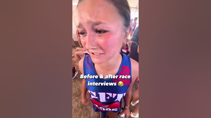 Before and after race interviews are the funniest videos I've ever watched!