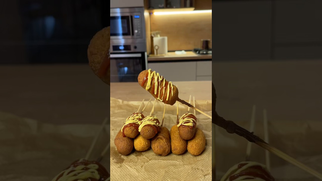 Корн-дог в стиле пончик🤤