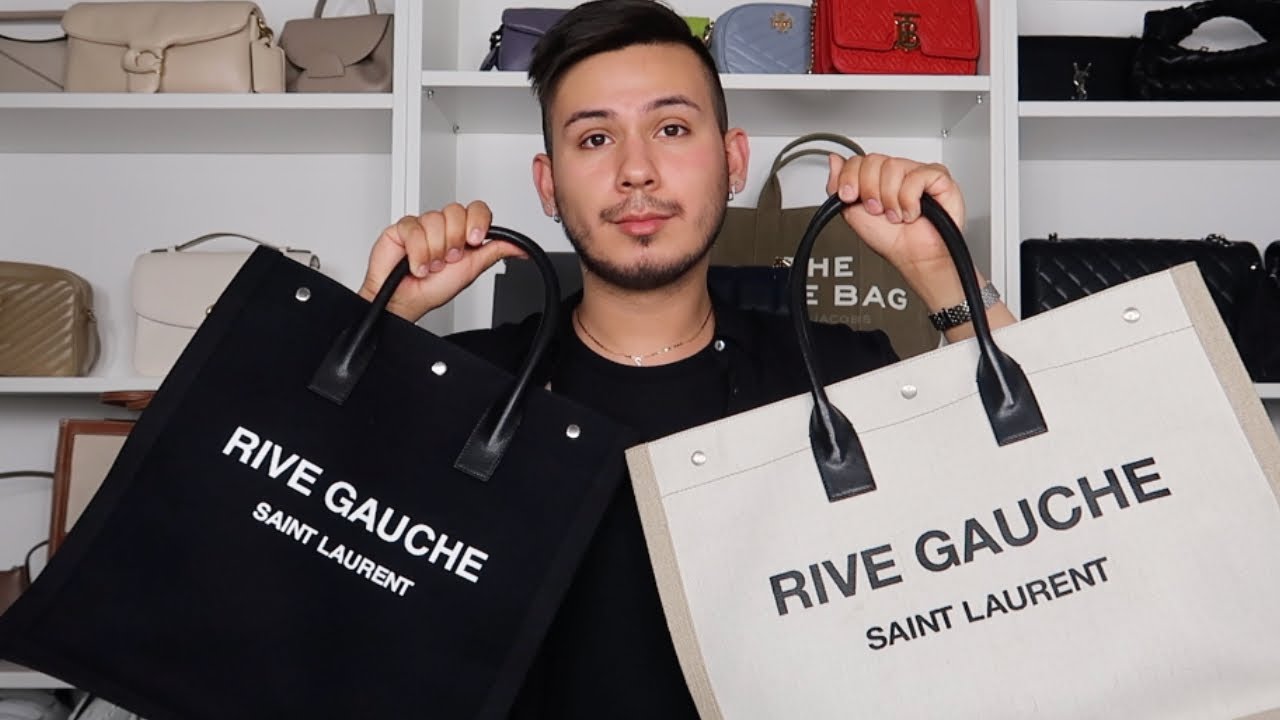 SAINT LAURENT RIVE GAUCHE LINEN BAG UNBOXING