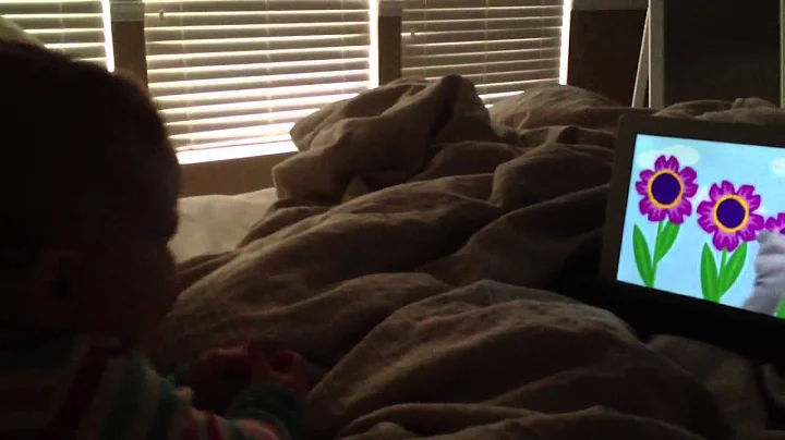 Lily laughing at Baby Einstein