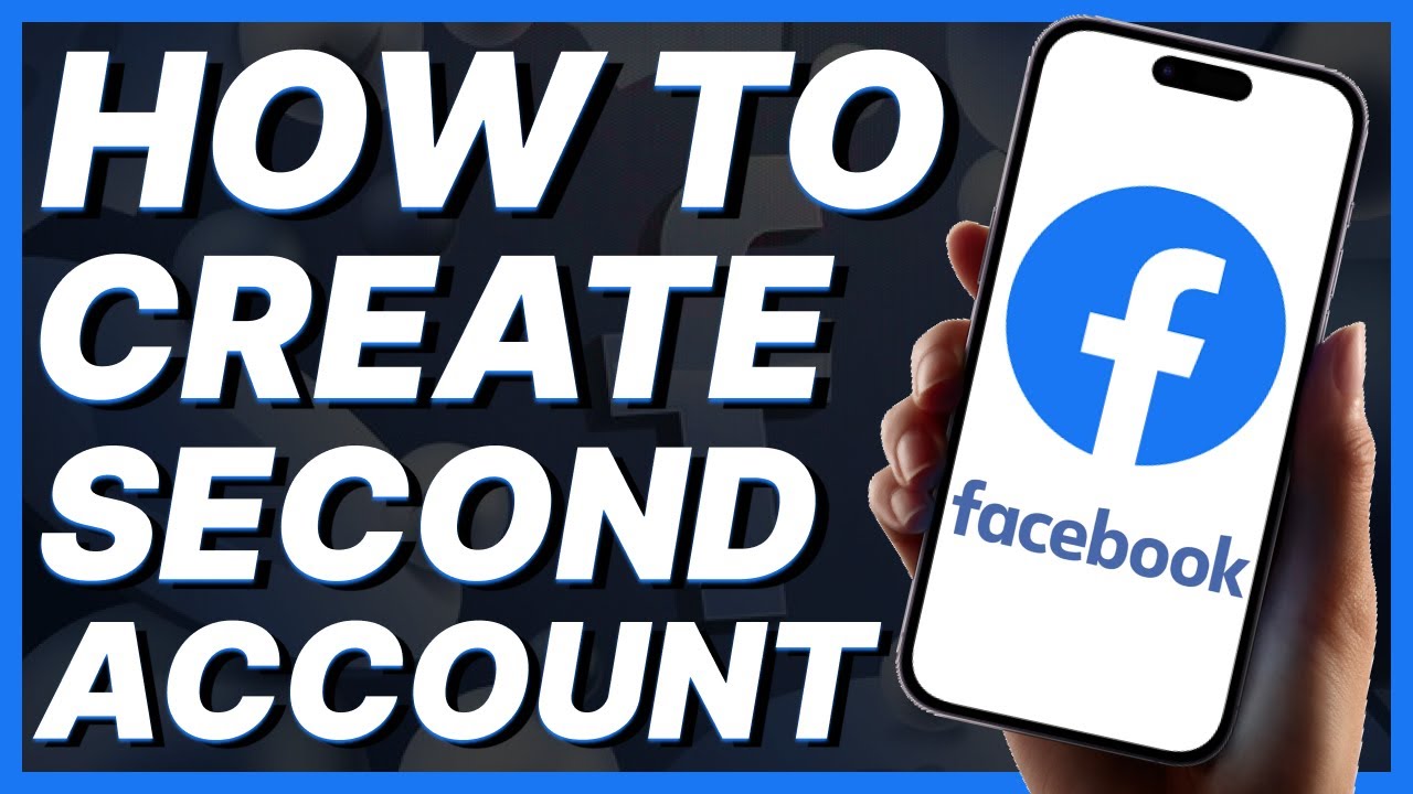 Facebook Create 2 How To Create Second Facebook Account - YouTube