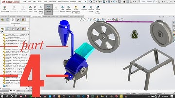 Hammer Mill MACHINE USING SOLIDWORKS PART 4