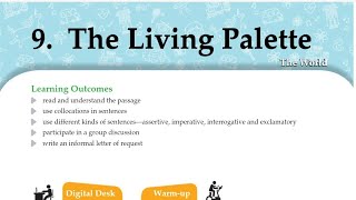 the living pallette in hindi class 7 lesson 9 ace with aster English icse